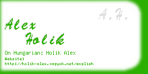 alex holik business card